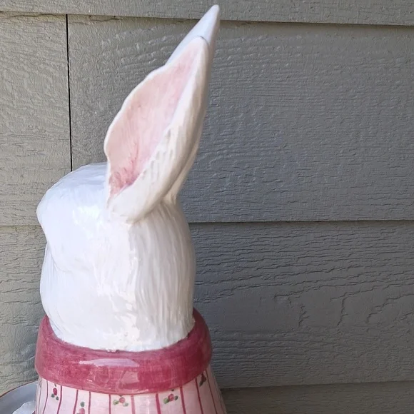 Vintage Italian Pottery 19 Ceramic Rabbit Bunny Planter Vase ...